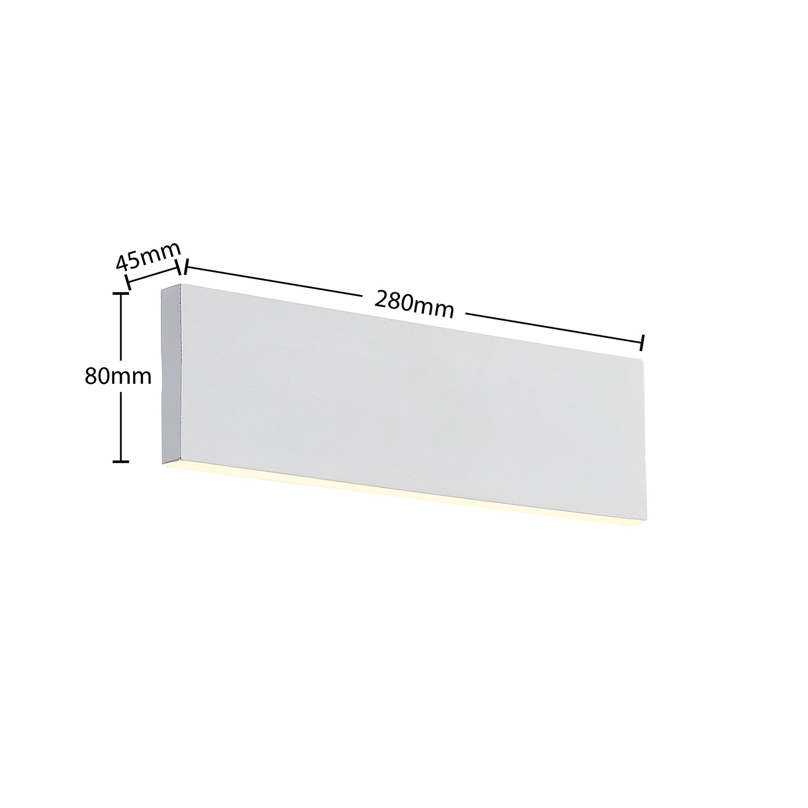 Ignazia LED Aplique de Pared L28 White - Lindby