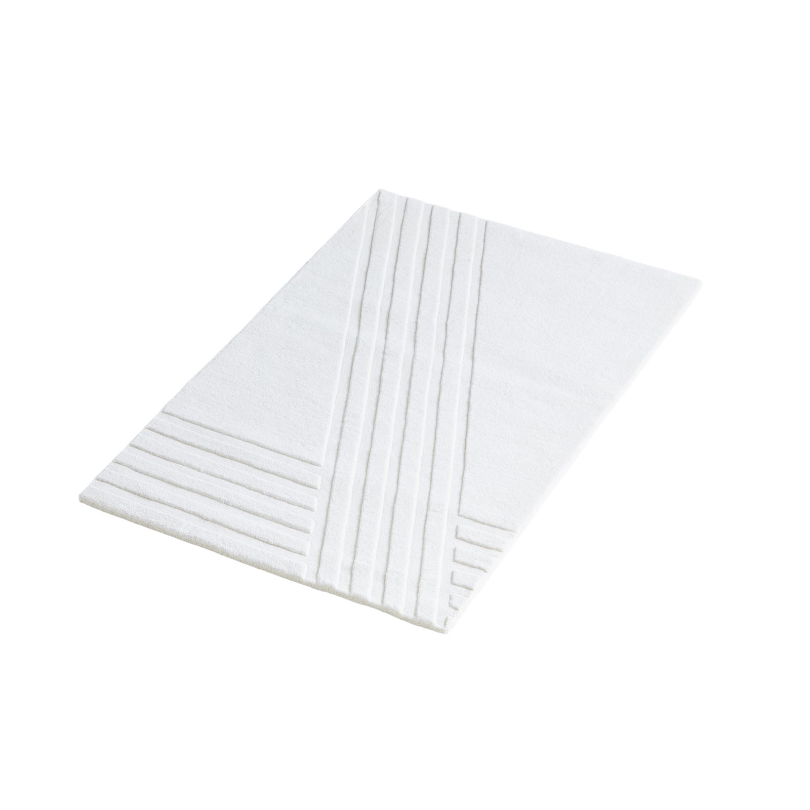 Tapis Kyoto, blanc, 90 cm x 140 cm, laine - Woud