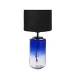 PR Home Gunnie table lamp, blue/clear glass base