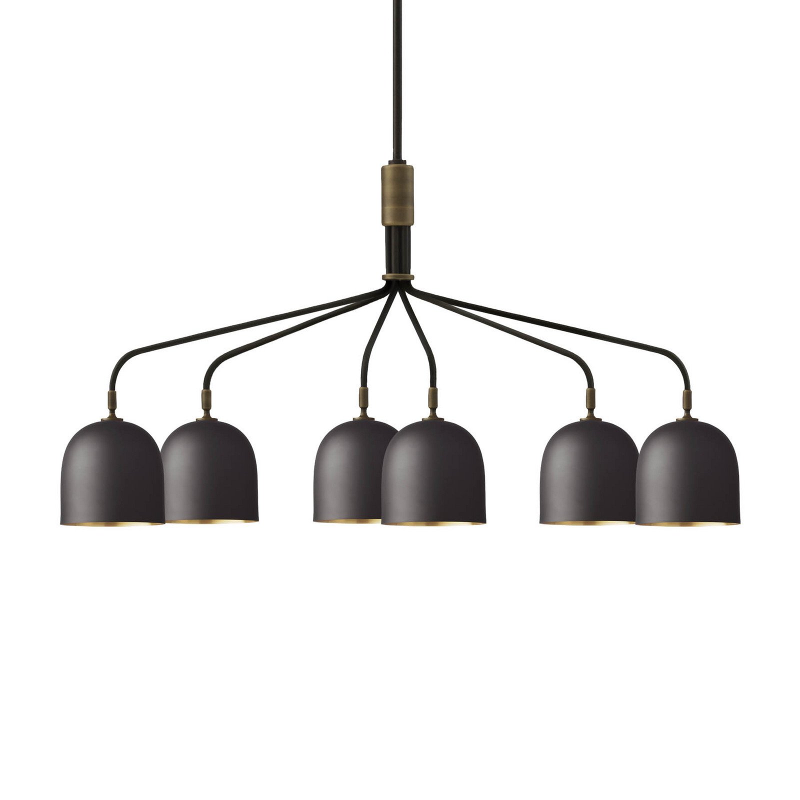 GUBI Candelabru Howard cu 6 lumini 134x73 cm gunmetal