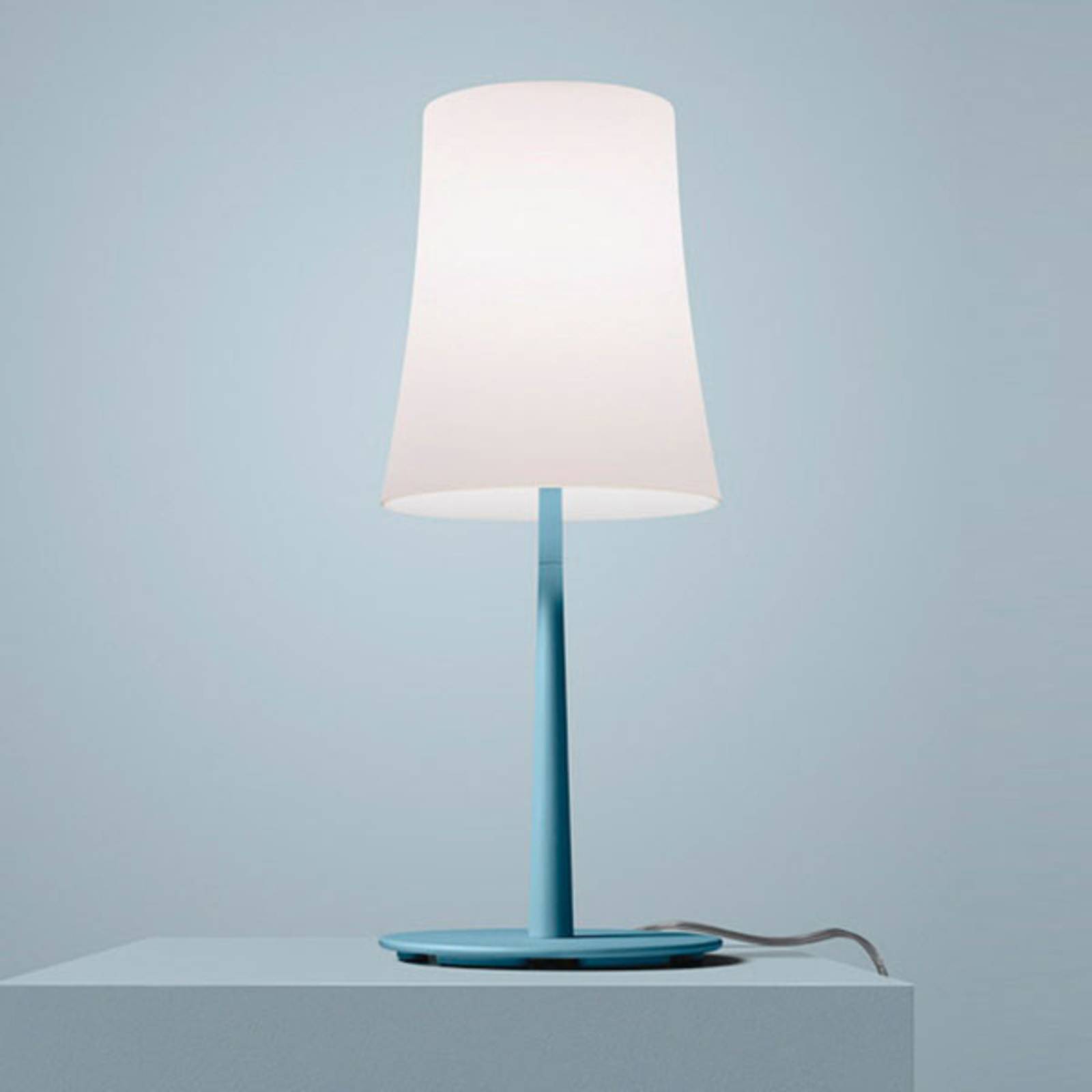 Foscarini Birdie Easy lampa stołowa niebieska