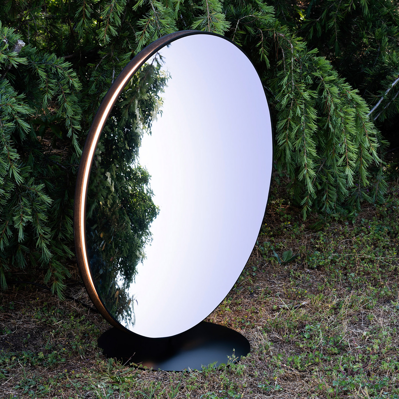 Artemide Se|eS espejo de pie LED negro altura 73cm