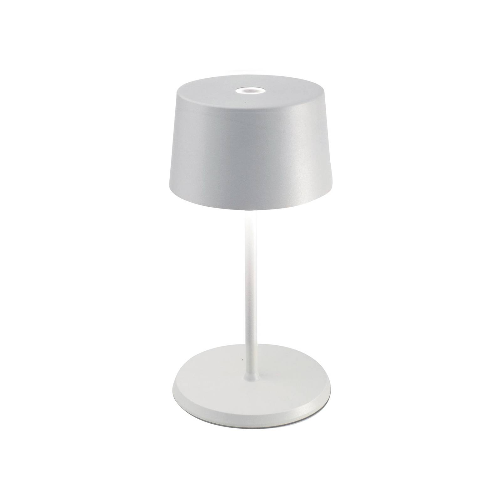 Zafferano Olivia mini Akku-Tischlampe weiß