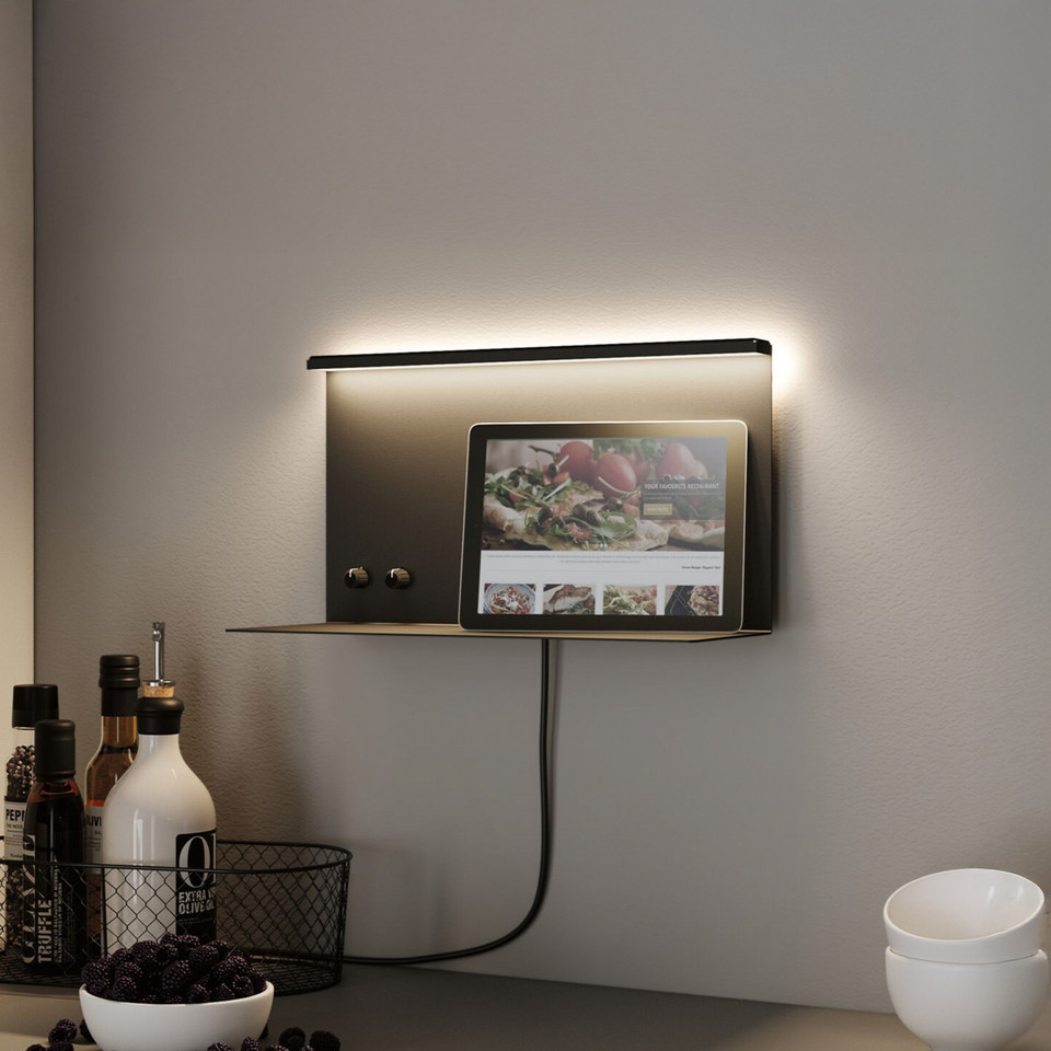 Paulmann Jarina vägglampa, svart från Paulmann