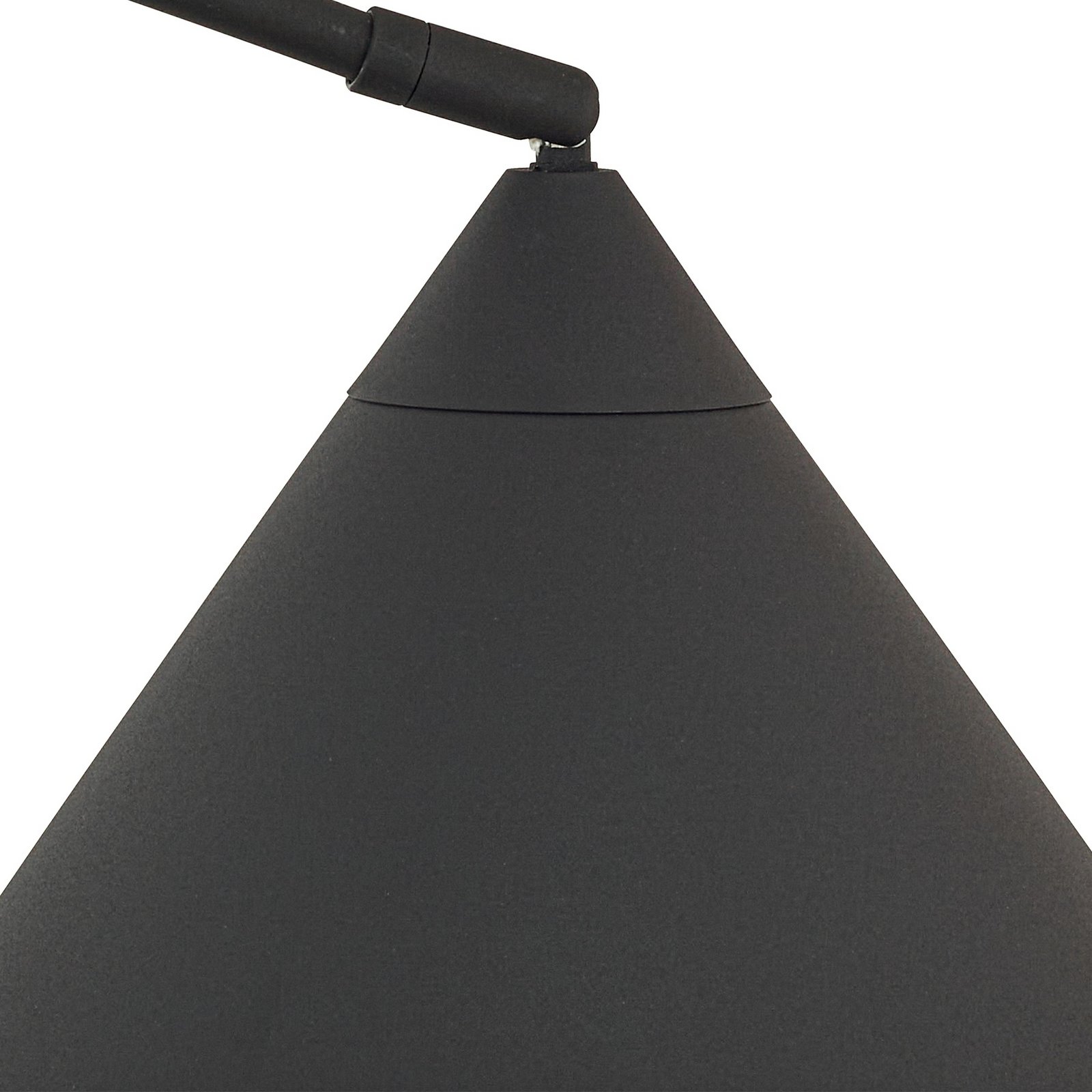 Lindby Bogenlampe Triangolo, schwarz, Höhe 195cm, Metall E27