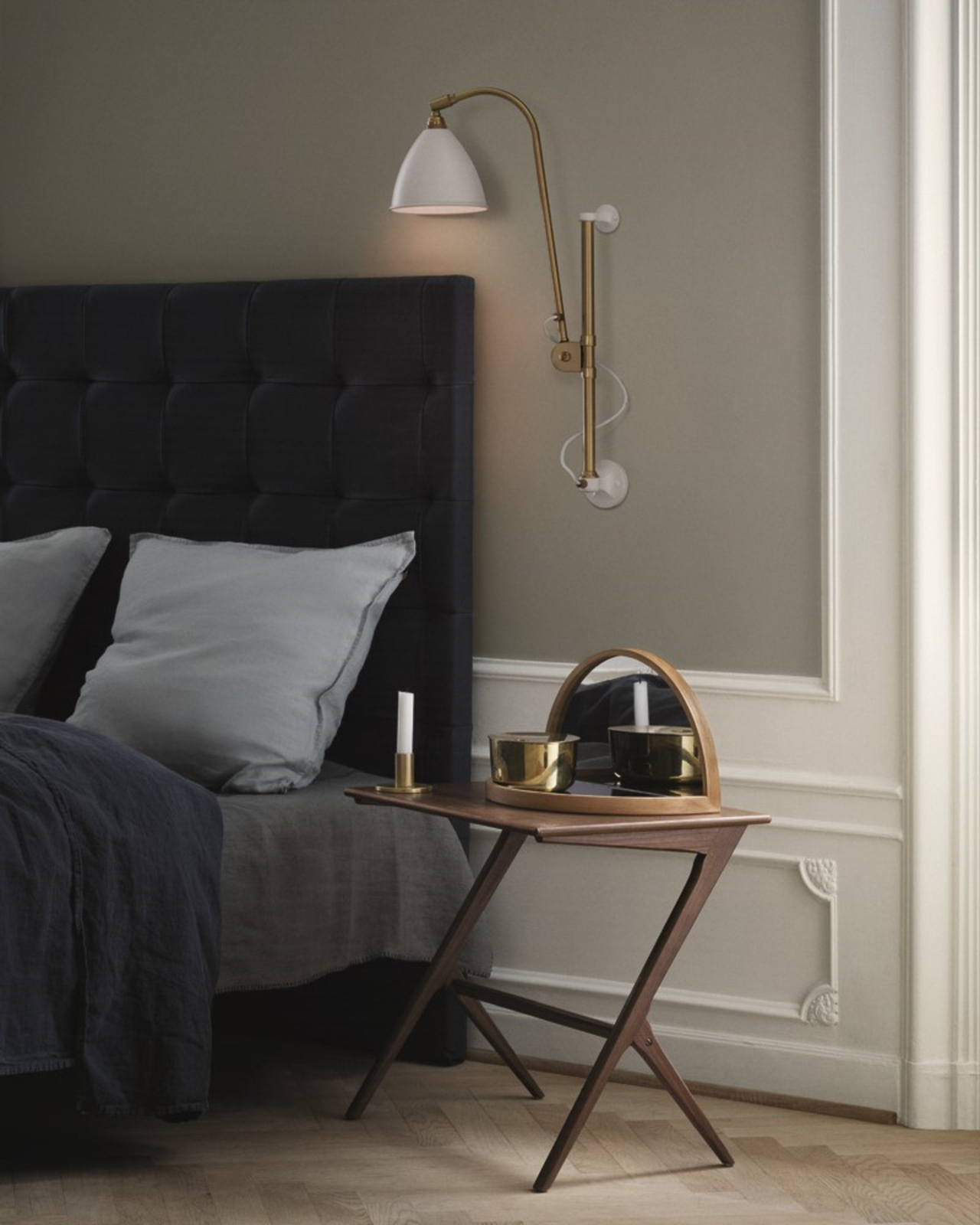 Bestlite BL5 Wall Lamp ø16 Brass/Grey - GUBI