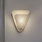 MARKET SET Aplique de pared Coquillage, color crema, 33 cm, lino