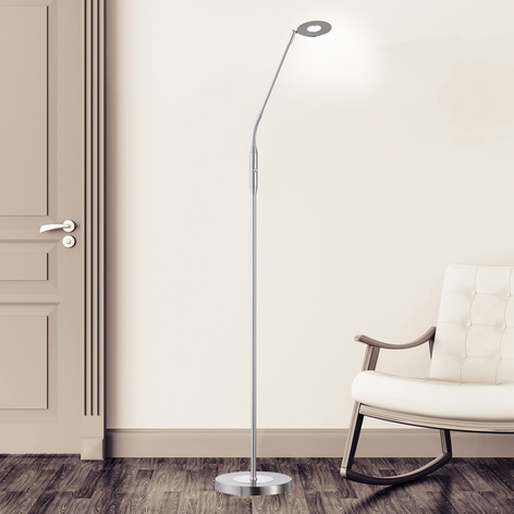 LED-Stehleuchte Dent, CCT, einflammig, nickel