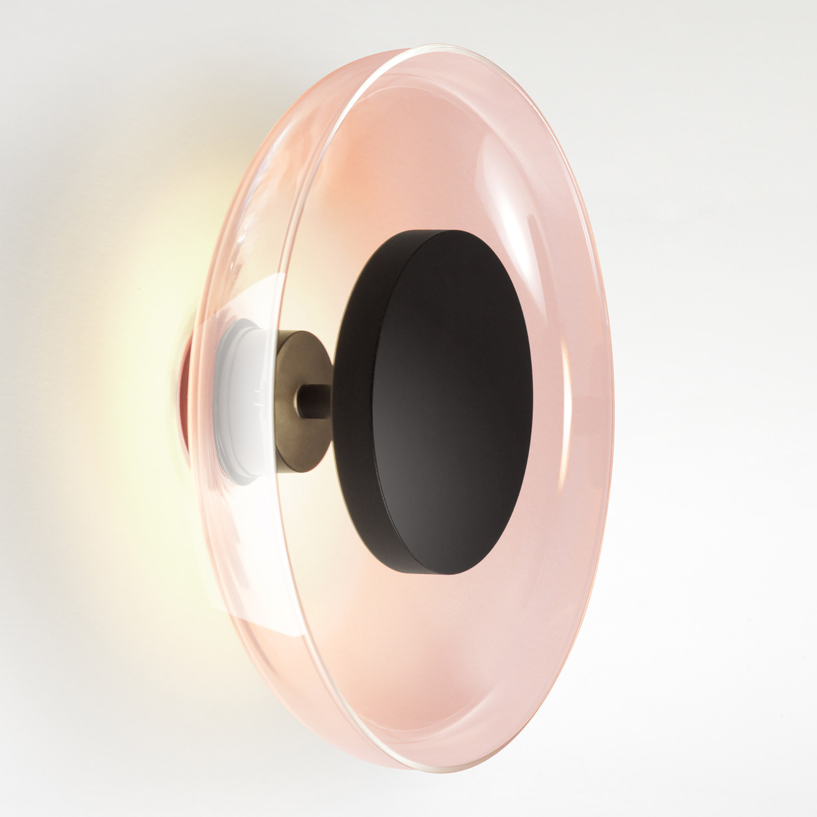 MARSET Aura nástenné LED svetlo, Ø 25 cm, medená