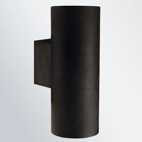 Außenwandleuchte Tin Maxi Double schwarz