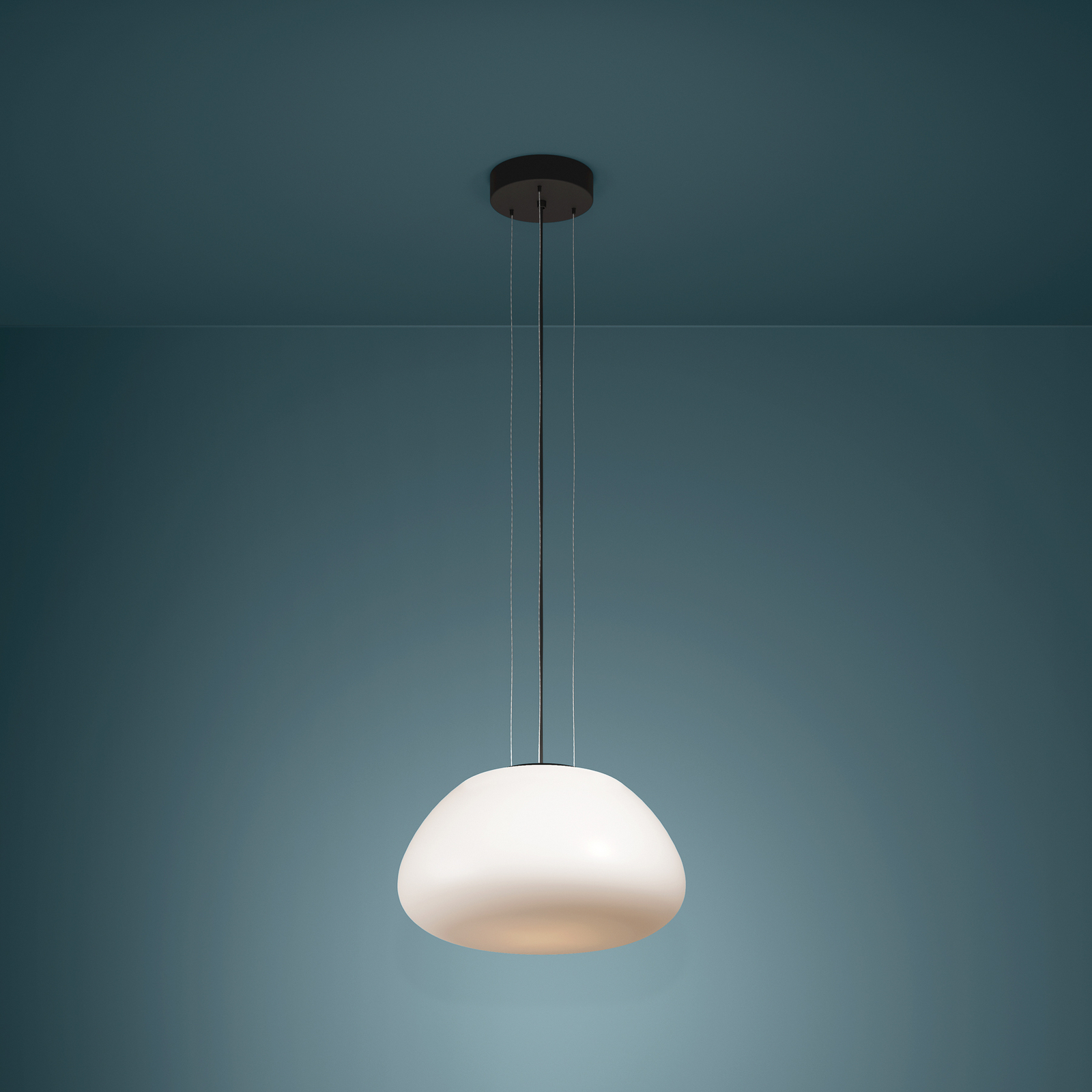 Lampa Stars of Light Balmes, bijela, Ø 42 cm, staklo