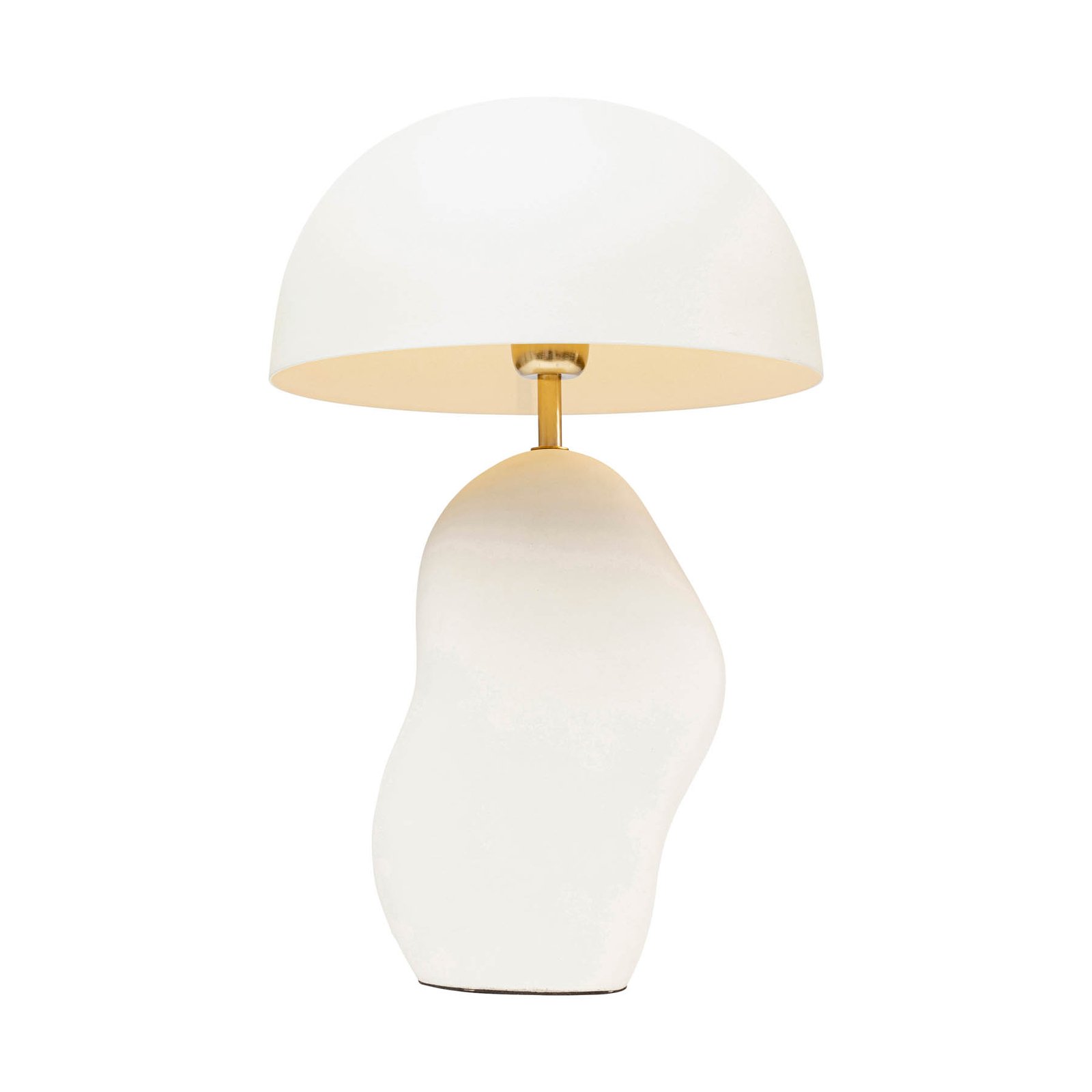 KARE Lampada da tavolo Nube, bianco, acciaio smaltato, altezza 48 cm