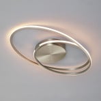 Ophelia LED ceiling light, steel