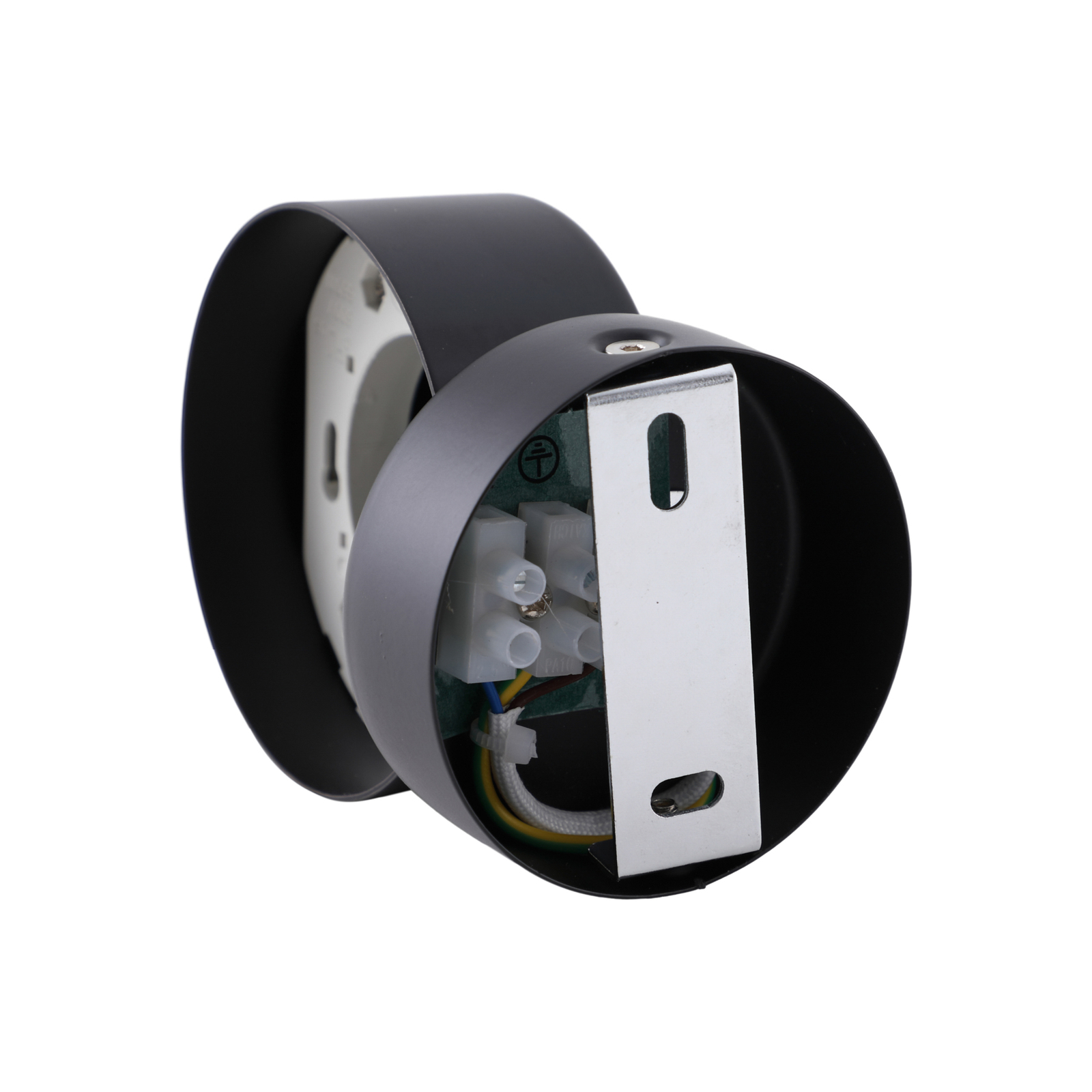 Aplică Lindby Jyla, negru, soclu în partea inferioară