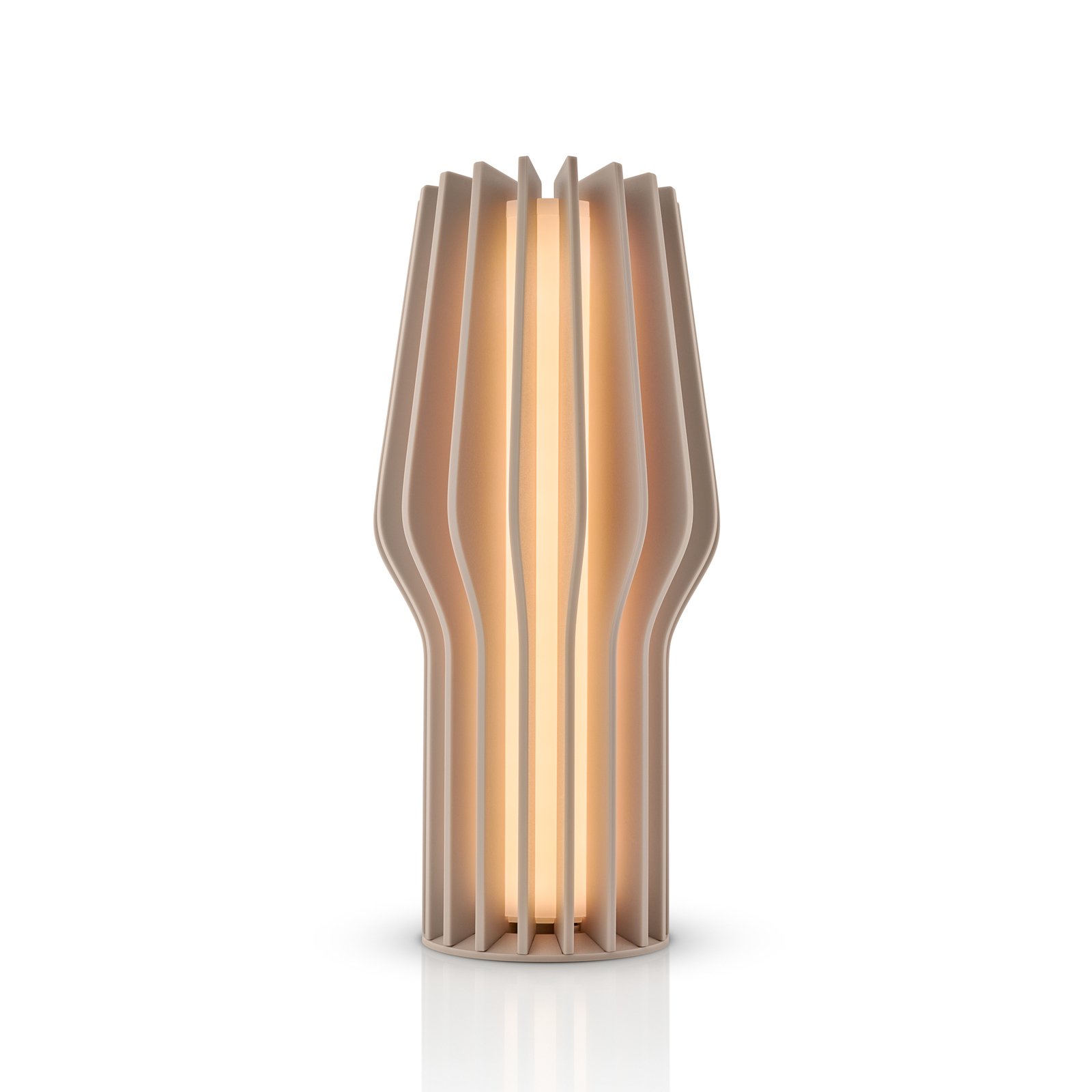 EVA Solo LED-Akku-Tischleuchte Radiant, beige, Gummi, IP44