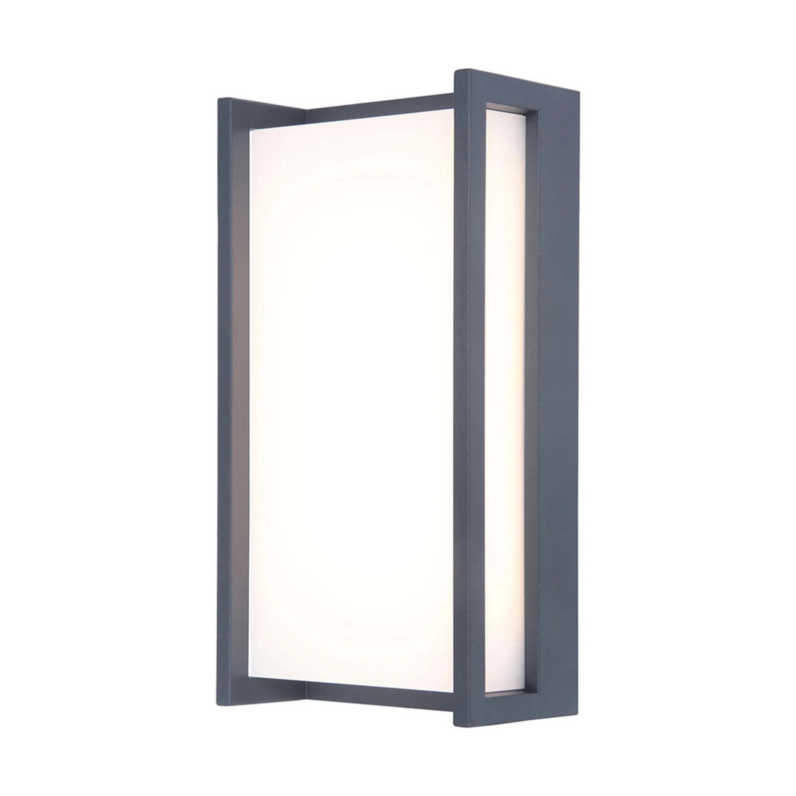 QUBO LED pametna vanjska zidna svjetiljka, tamnosiva, 22 cm, IP54, RGB, CCT