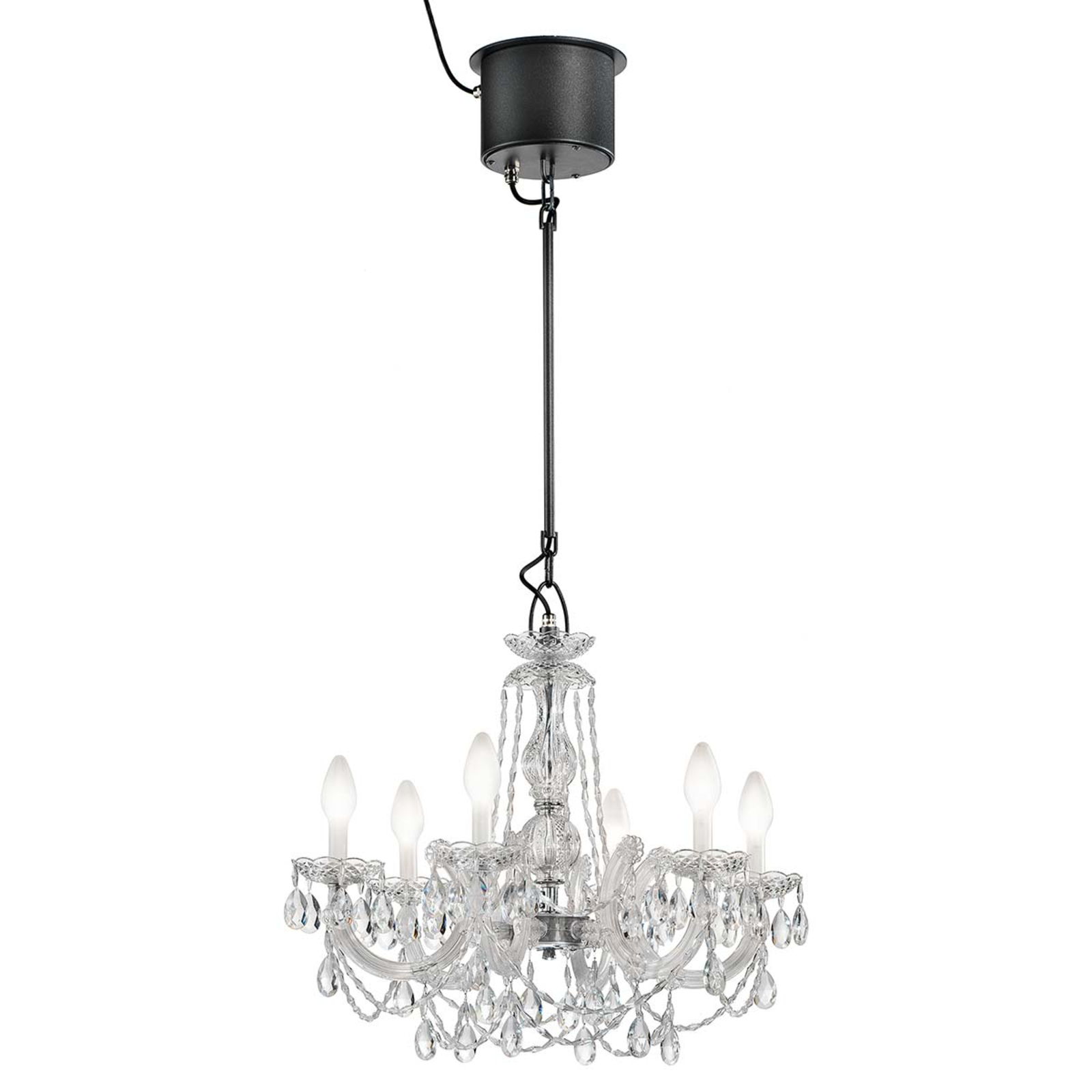 Drylight S6 6-bulb outdoor LED chandelier