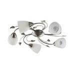 Yannie 5 Lampa Sufitowa Nickel/Opal - Lindby