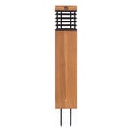 Les Jardins LED solar padverlichting Tekura, teak/grijs, 75 cm