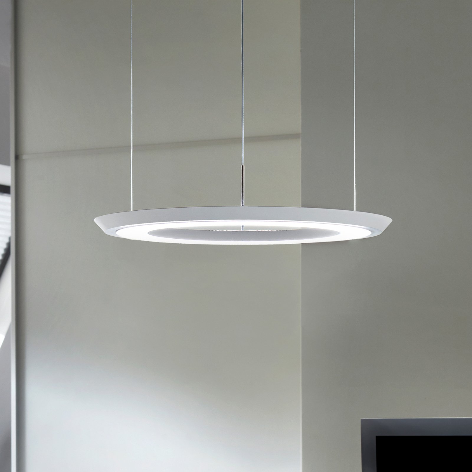 OLIGO Yano LED pakabinamas šviestuvas aukštyn/žemyn, CCT, baltas