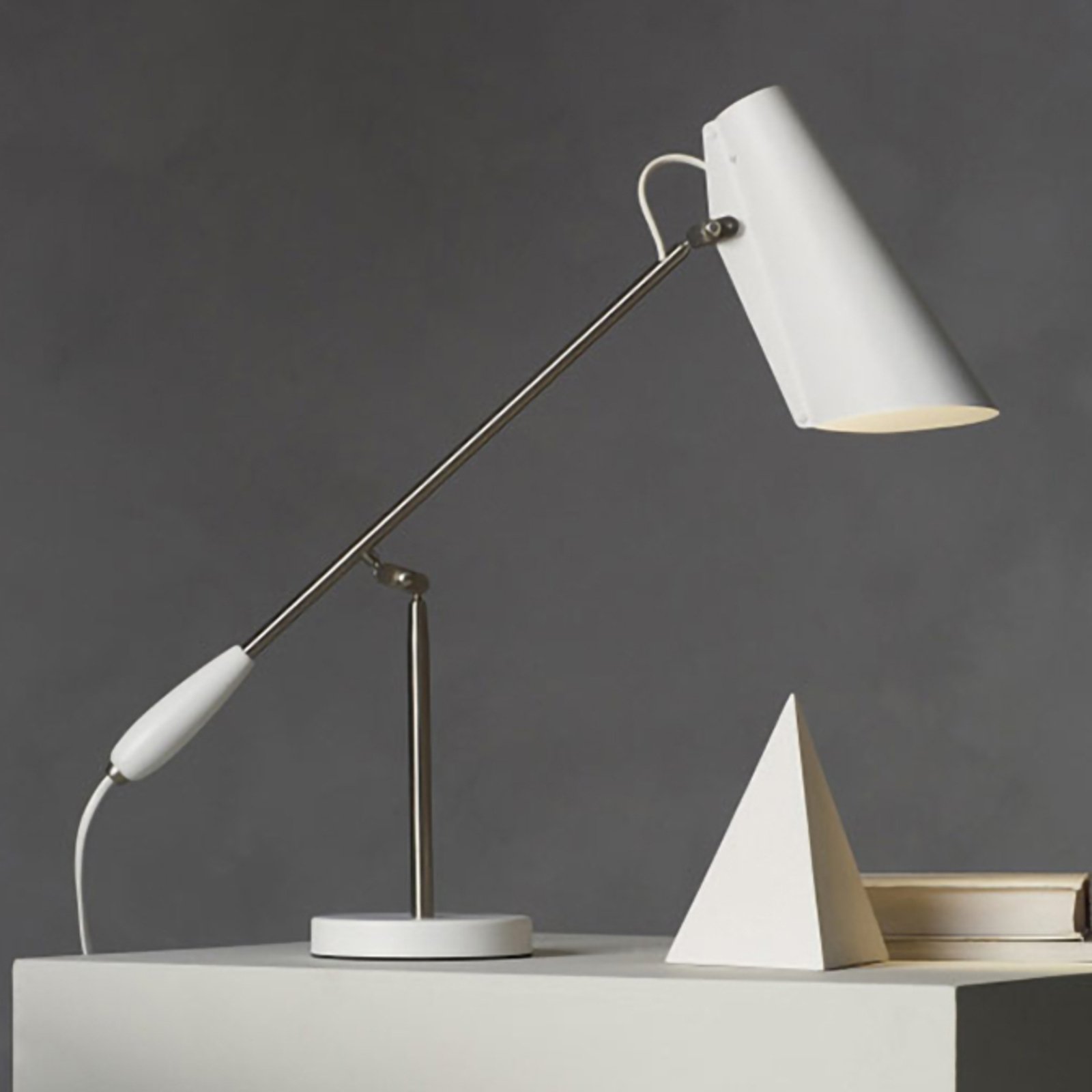 Birdy Table Lamp White/Chrome - Northern