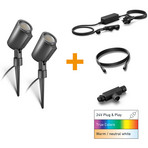 STEINEL Spot C alustamiskomplekt, must, alumiinium, IP65, RGBWW