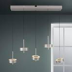 Paul Neuhaus Suspension Smart LED Q-Rotate, aluminium 5 lampes