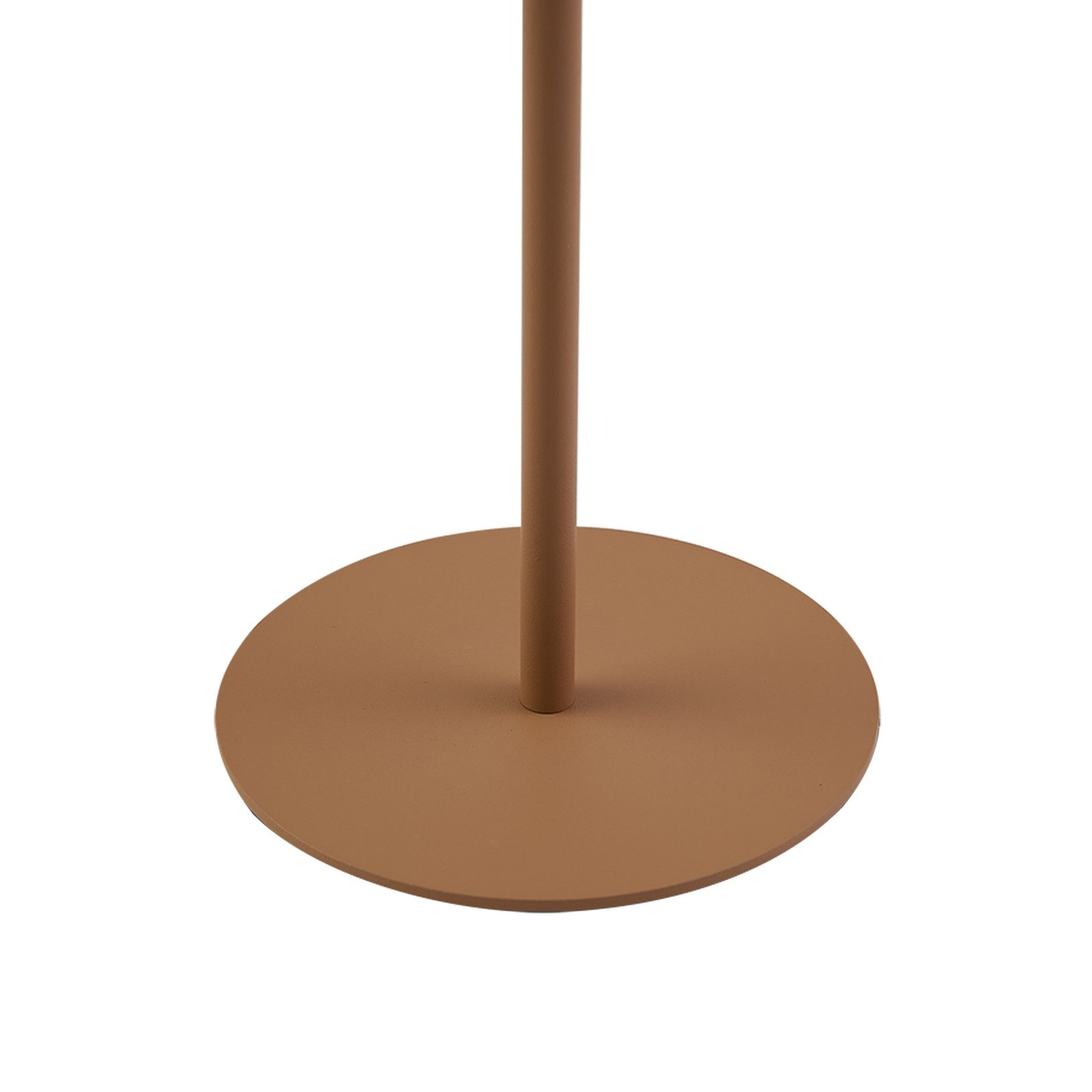 Lindby LED table lamp Kanani, coffee brown, dimmable