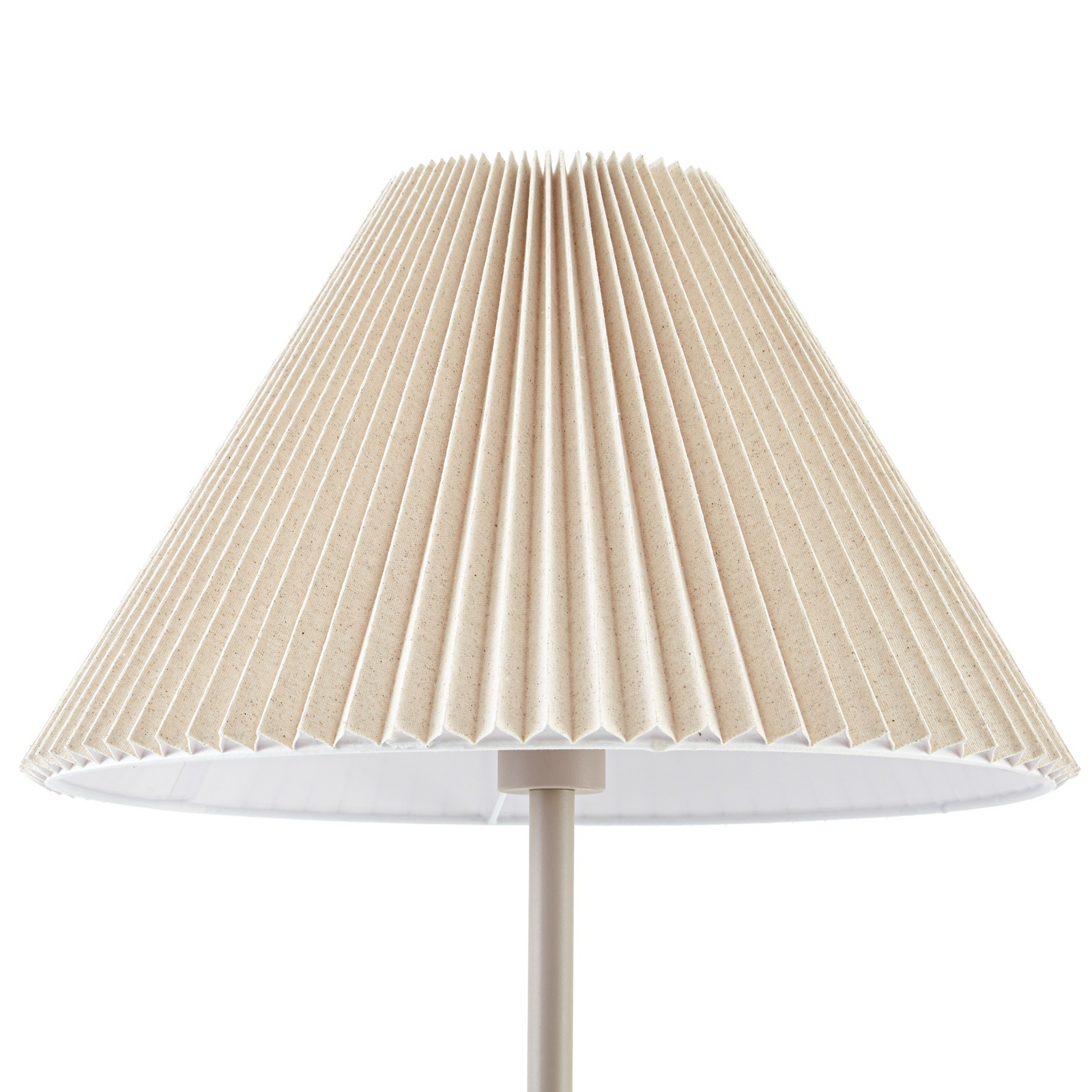 Lampe sur pied Percy, hauteur 155 cm, beige, lin - Nola Lampe sur pied Percy, hauteur 155 cm, beige, lin - Nola