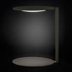 Oluce Duca - ciemnoszara designerska lampa stołowa LED