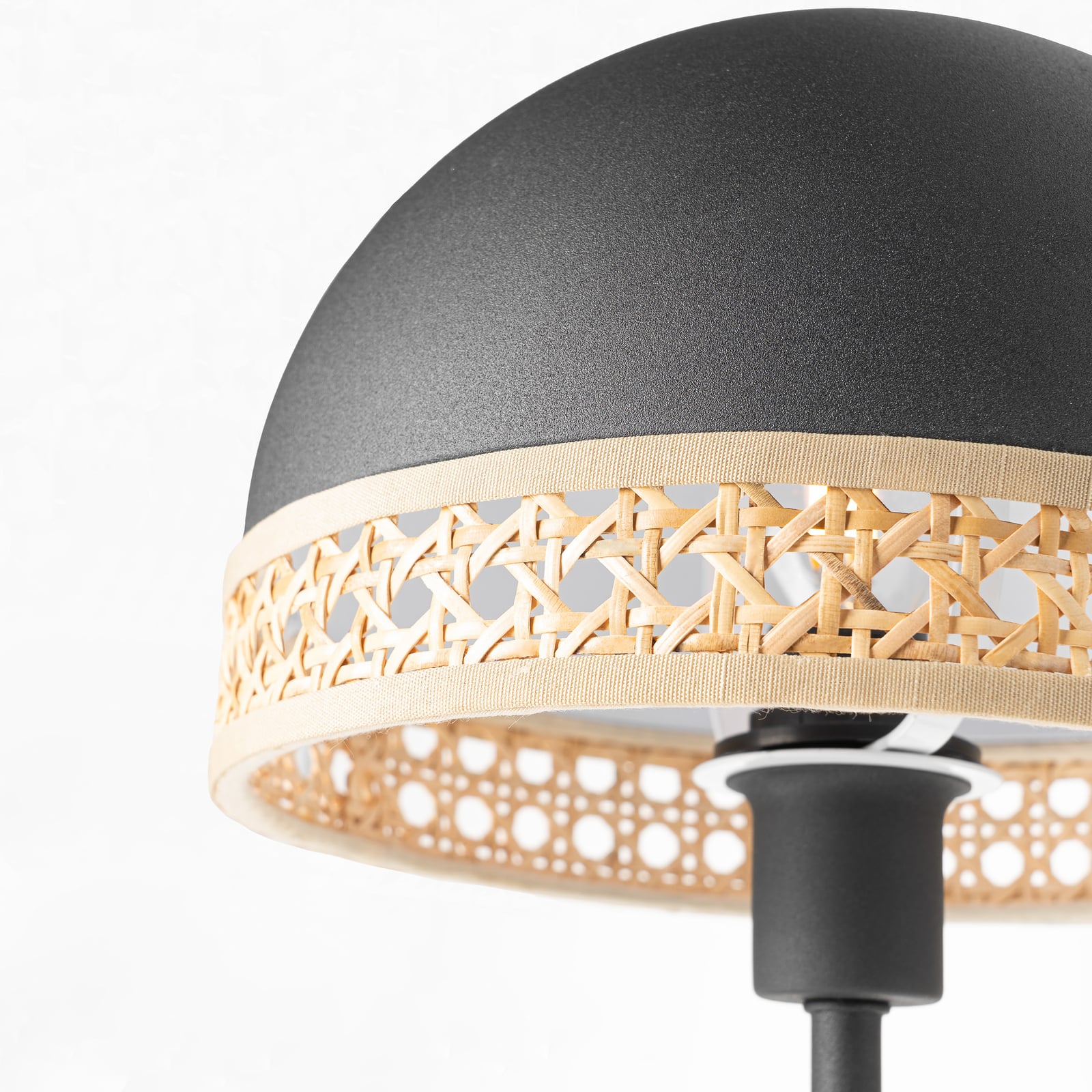 Lonnaris Wall Lamp Black/Nature - Lindby Lonnaris Wall Lamp Black/Nature - Lindby