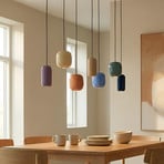 Lucande pendant light Narion, 7-bulb, colourful, metal, GU10