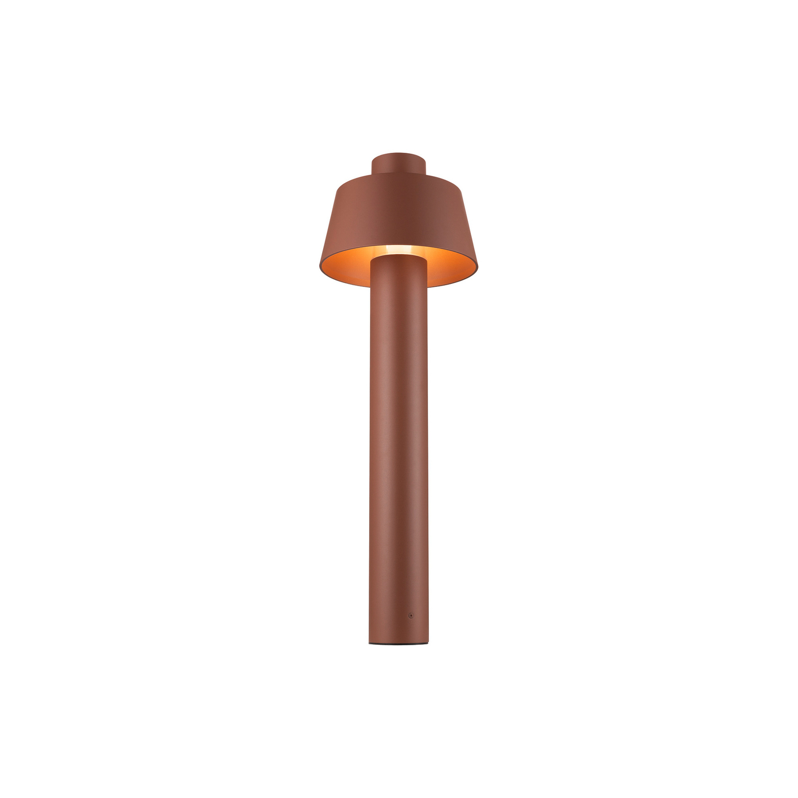 SLV Photoni 75 path lamp, rust-coloured, aluminium, height 75 cm