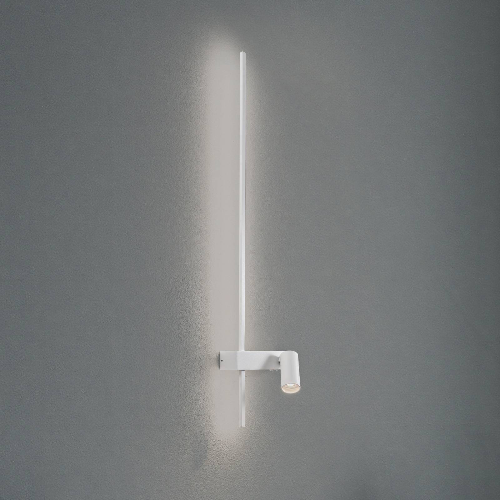 Wandlampe EASY LEFT, weiß, Breite 80 cm, Metall, GU10 + LED günstig online kaufen