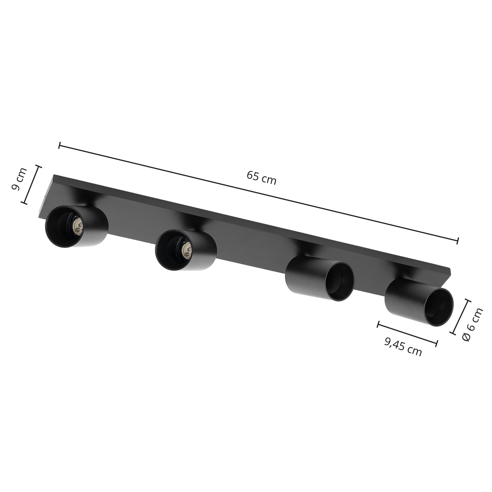 Brinja 4 Deckenleuchte Black - Arcchio