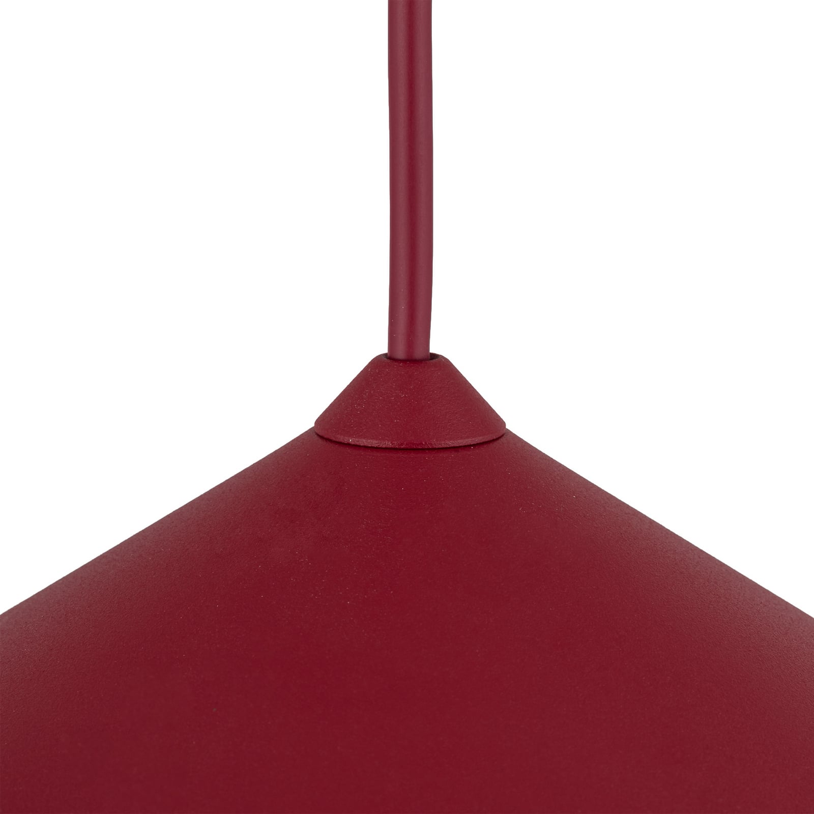Suspension Lume XL, bordeaux, métal, Ø 49 cm, GX53