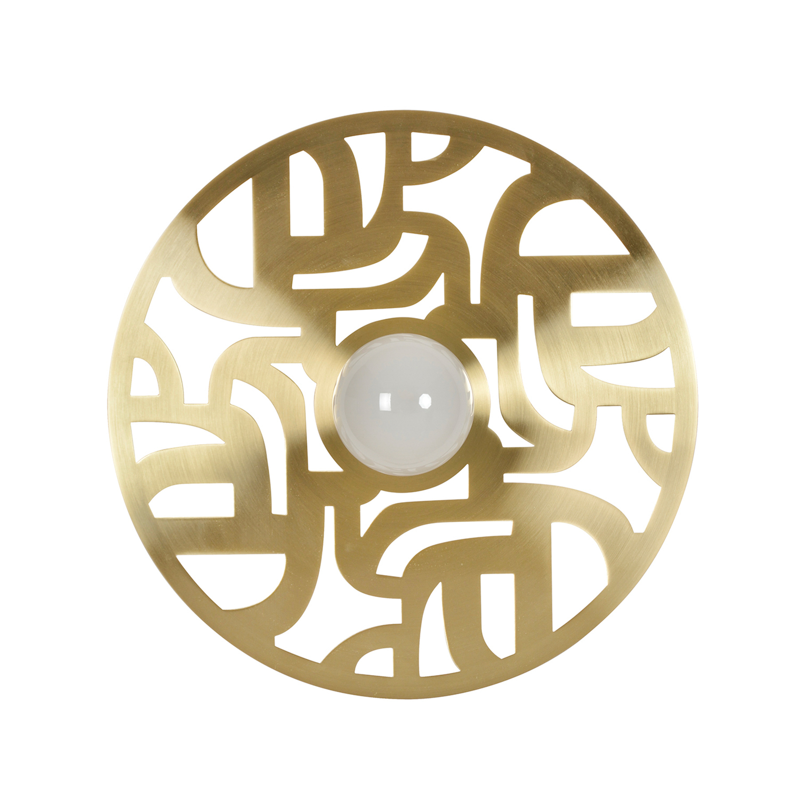 MARKET SET Labyrinthe sieninis šviestuvas, Ø 40 cm, žalvaris