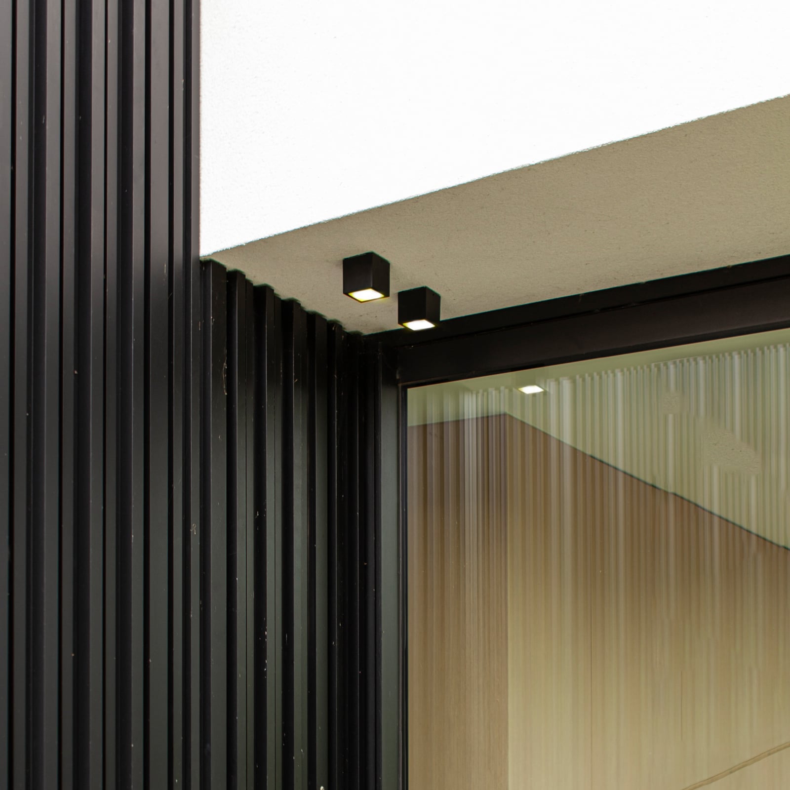 Plafonnier d'extérieur LED GEMINI, gris foncé, 9 x 9 cm, IP65