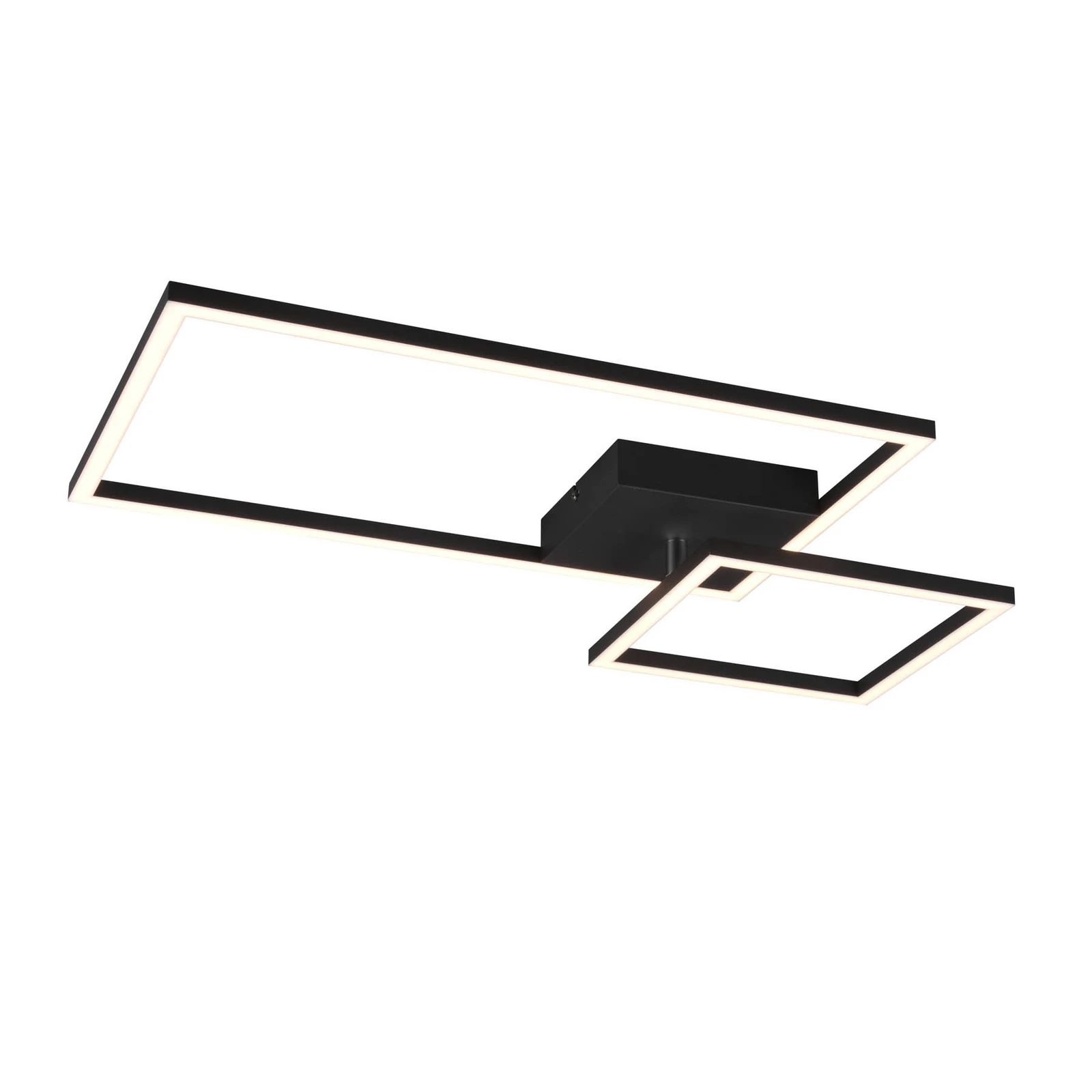 Plafonnier LED Padella inclinable 4 000 K noir