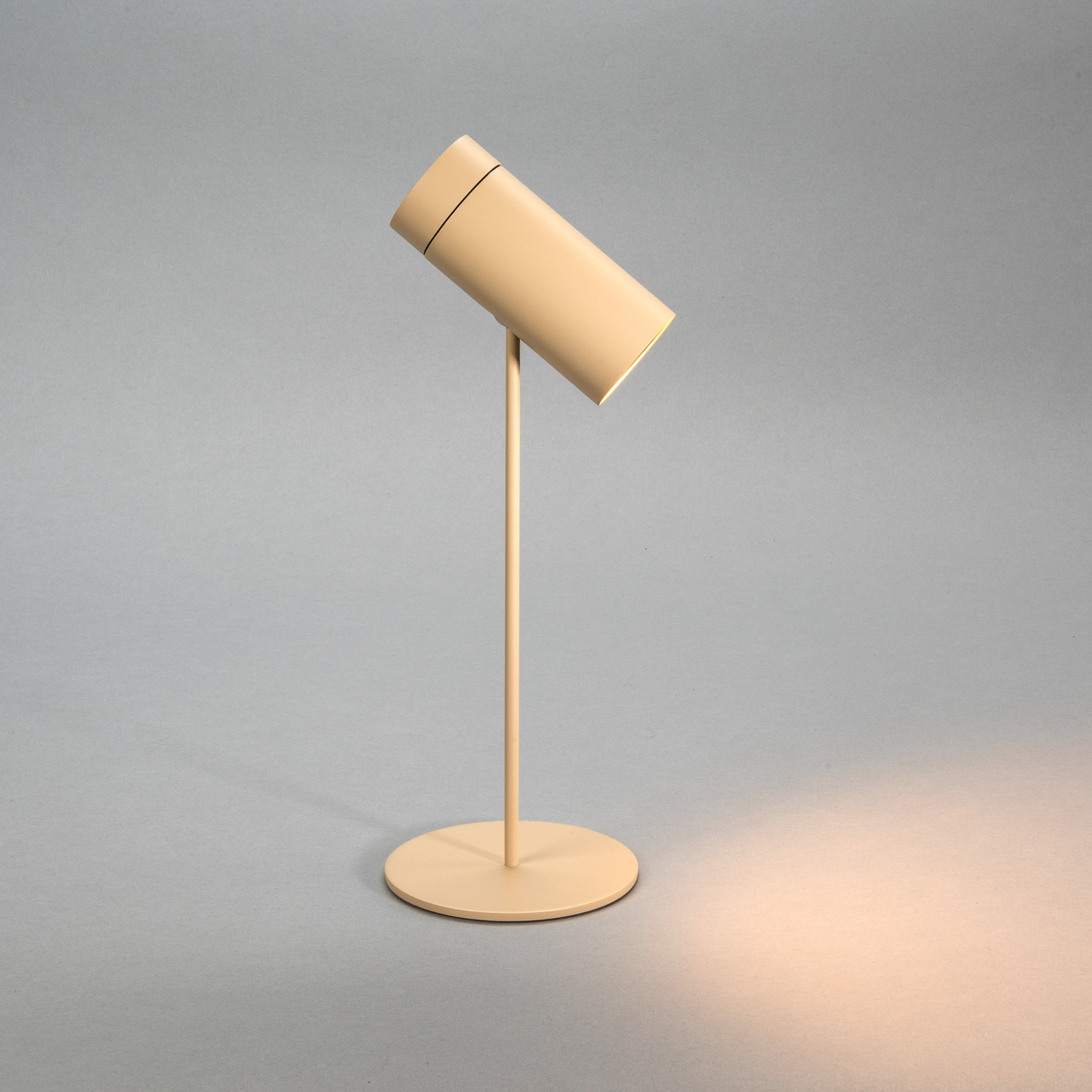 LED tafellamp Multi, zandkleurig, hoogte 30 cm, IP54