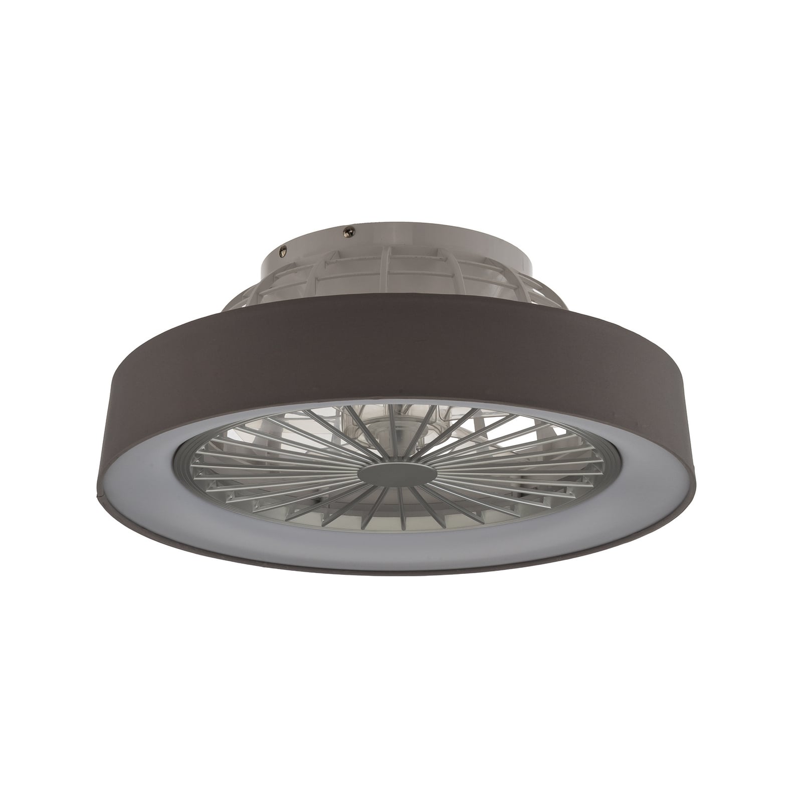 Mace LED-loftventilator, grå, støjsvag, DC, Ø 48 cm, CCT – Lindby Mace LED-loftventilator, grå, støjsvag, DC, Ø 48 cm, CCT – Lindby