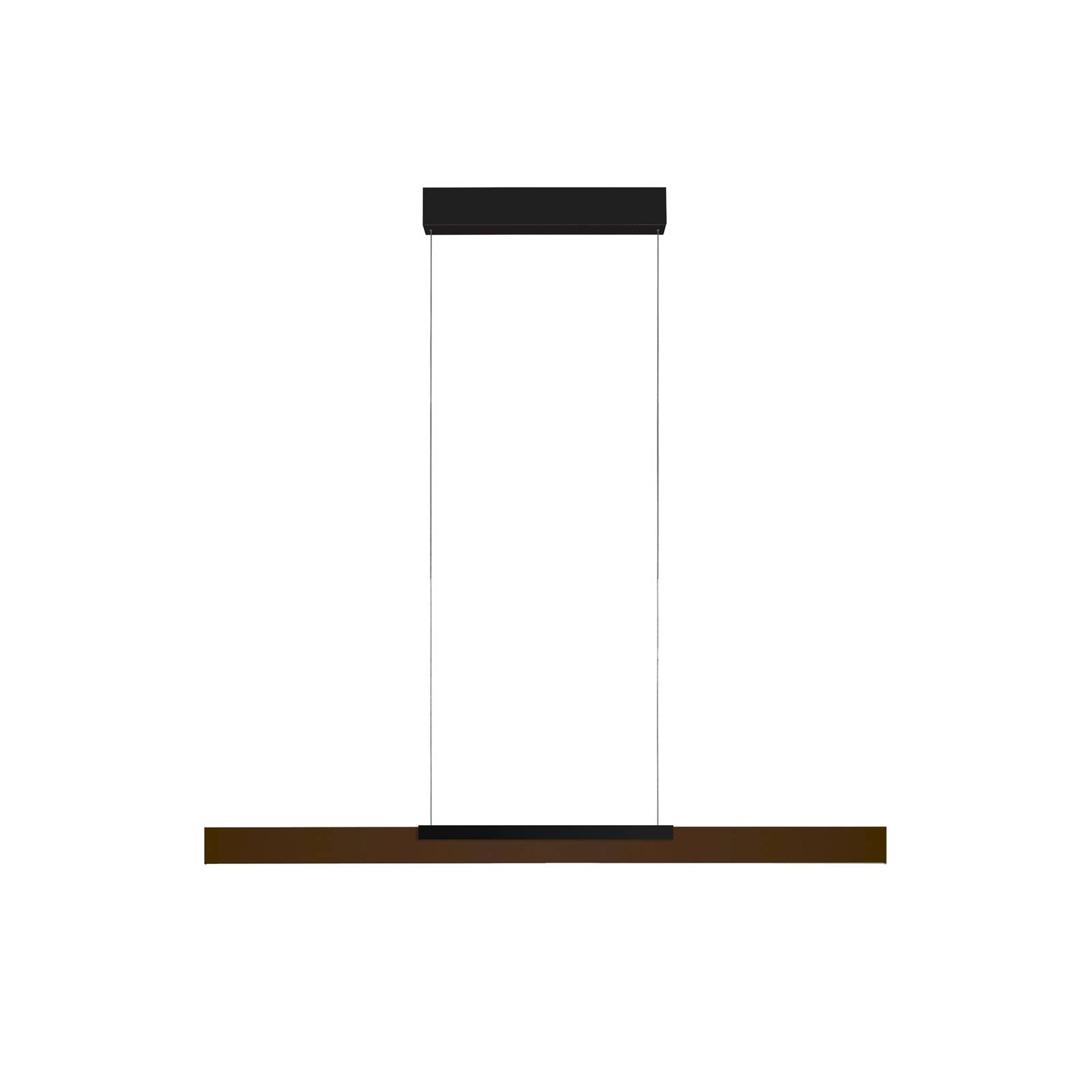 Bopp LED-Hängelampe Nano 2.0, Länge 100 cm, bronze/schwarz