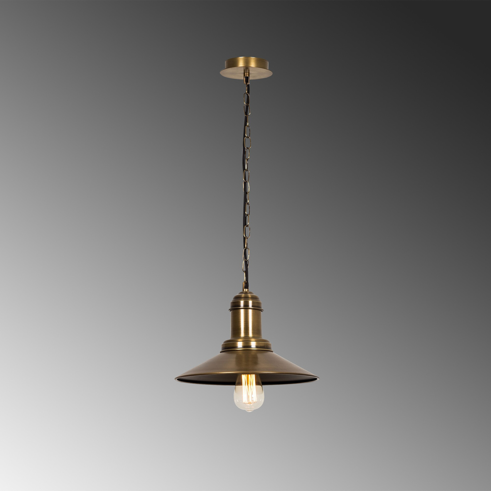 Hanglamp Sivani MR-639 1-lamp Ø30cm goud antiek
