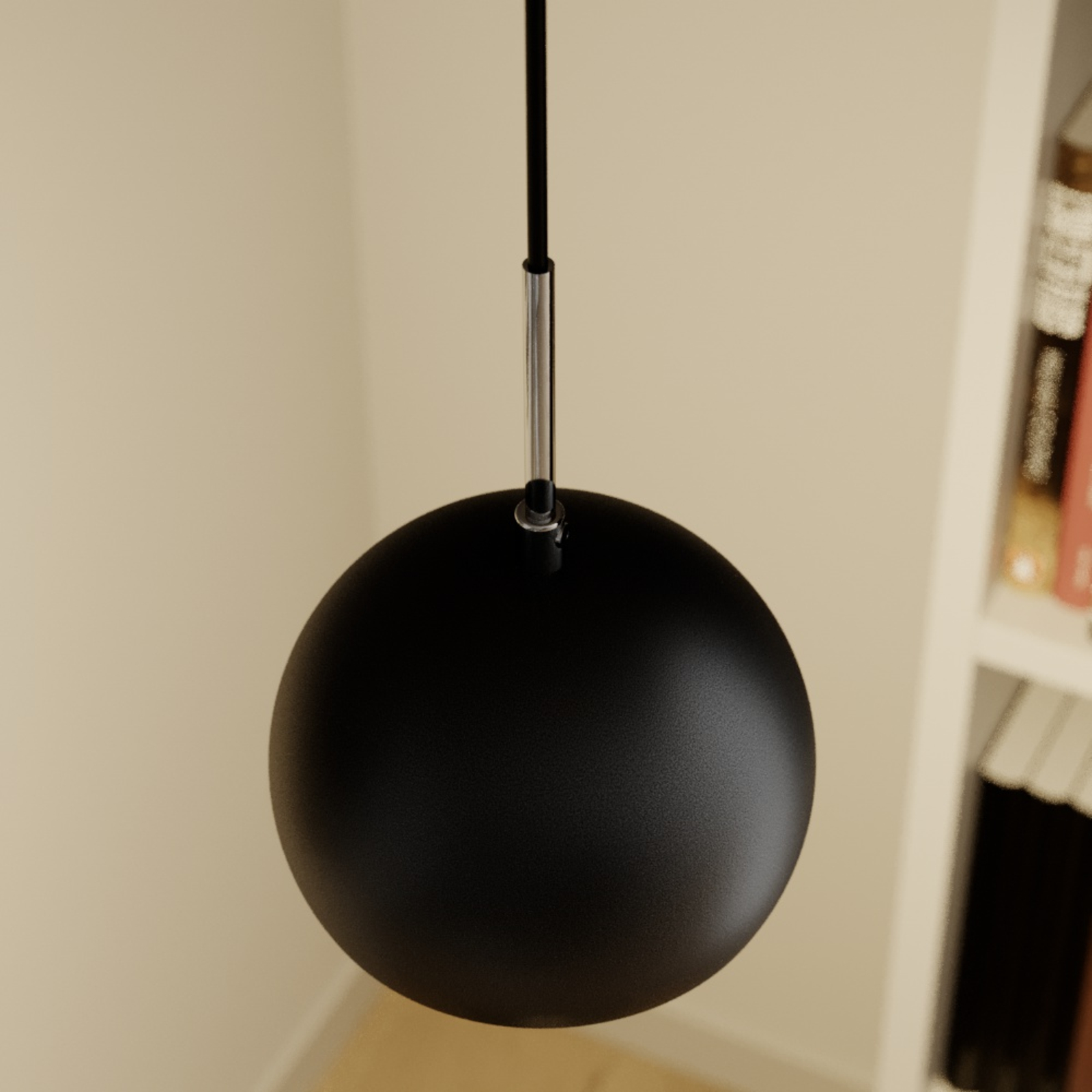 Cool pendant light, 1-bulb, black