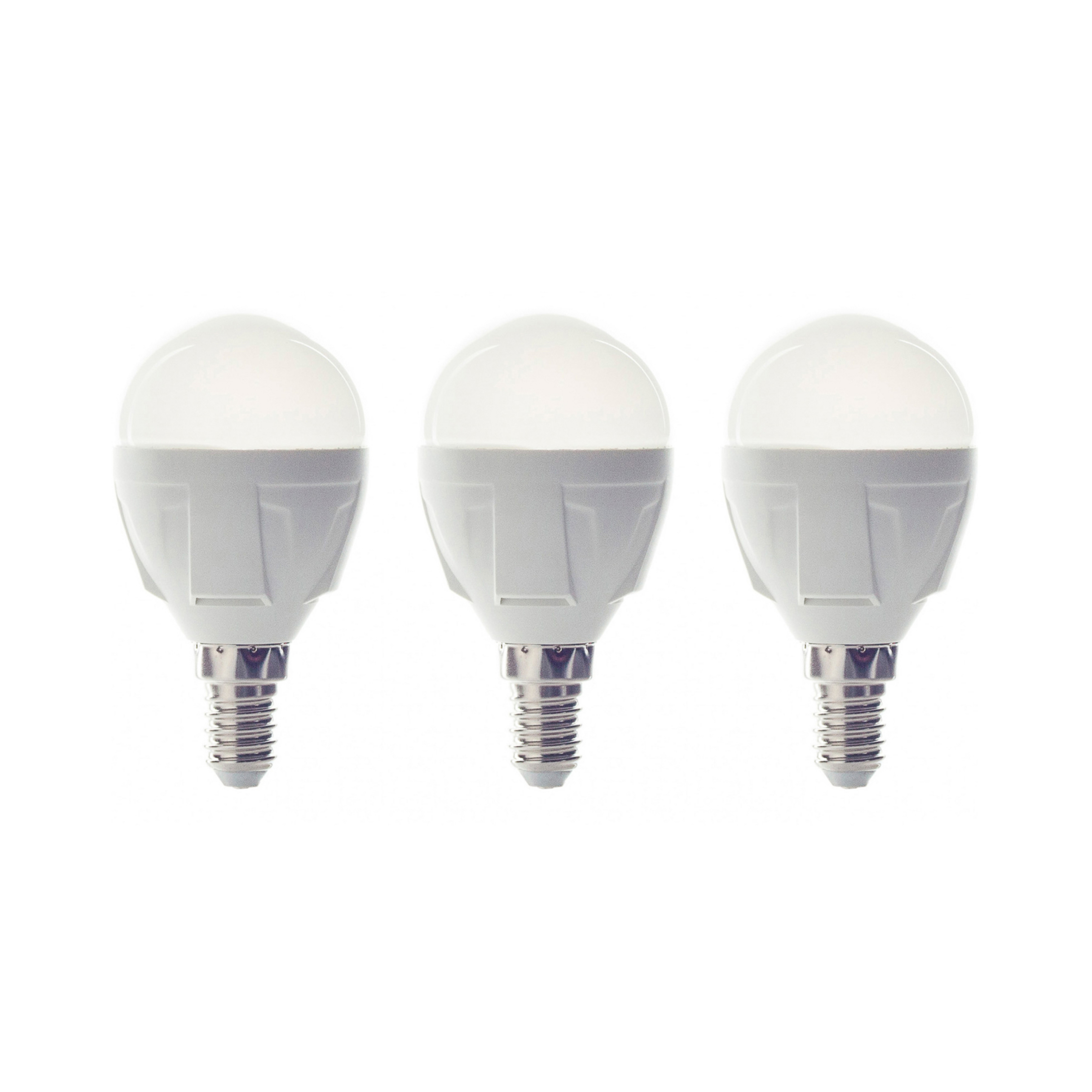 Lindby LED-dråpepære, E14, 4,9W, 3000 K, 470 lm, sett med 3 stk