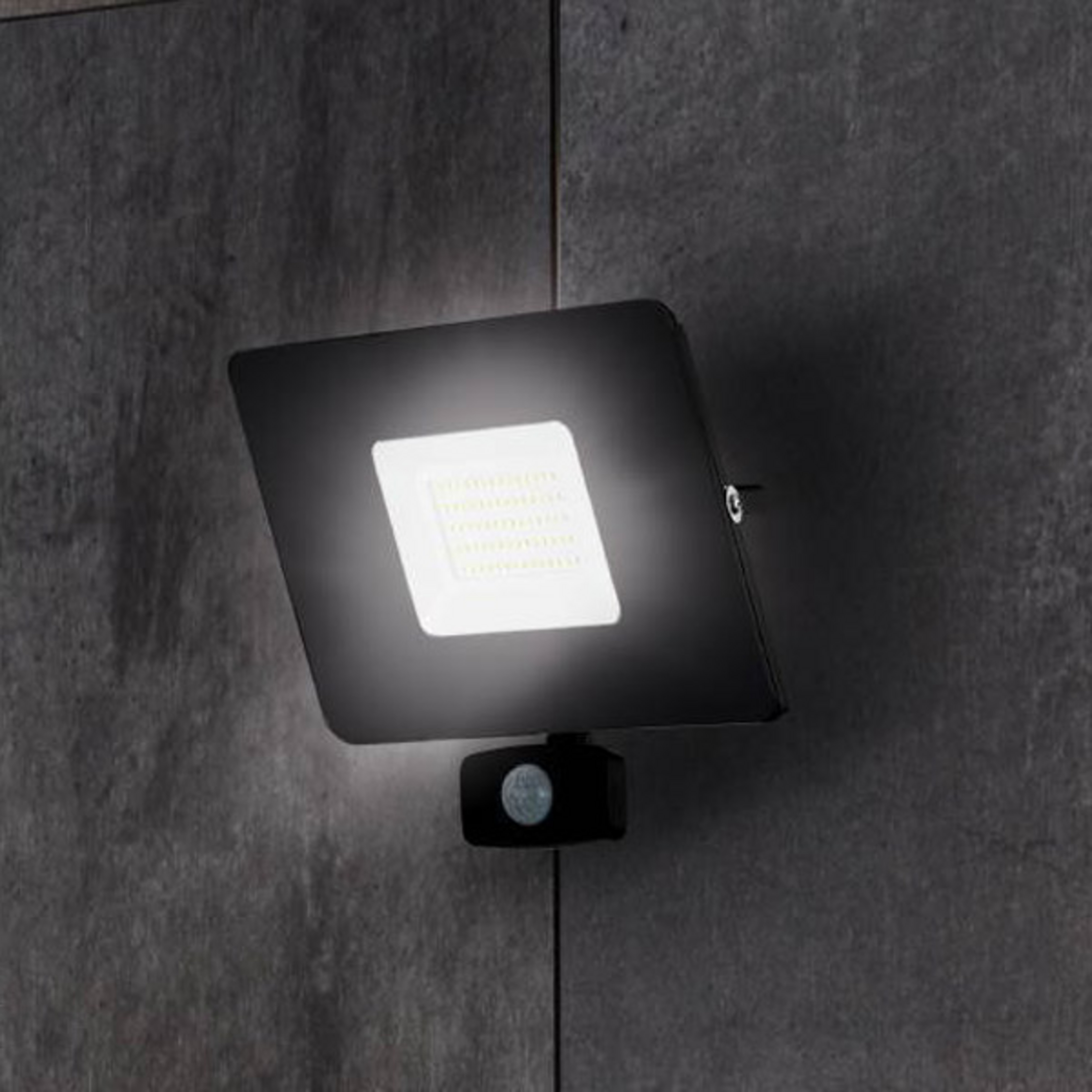 Faedo 3 LED външен прожектор със сензор, черен, 50W