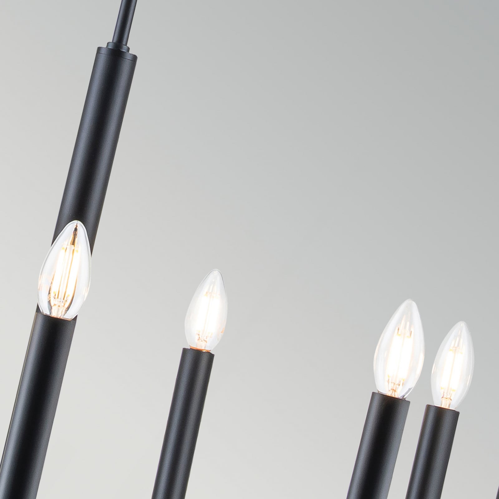 Lustre Brianna, preto, Ø 84 cm, 9 lâmpadas, metal - FEISS