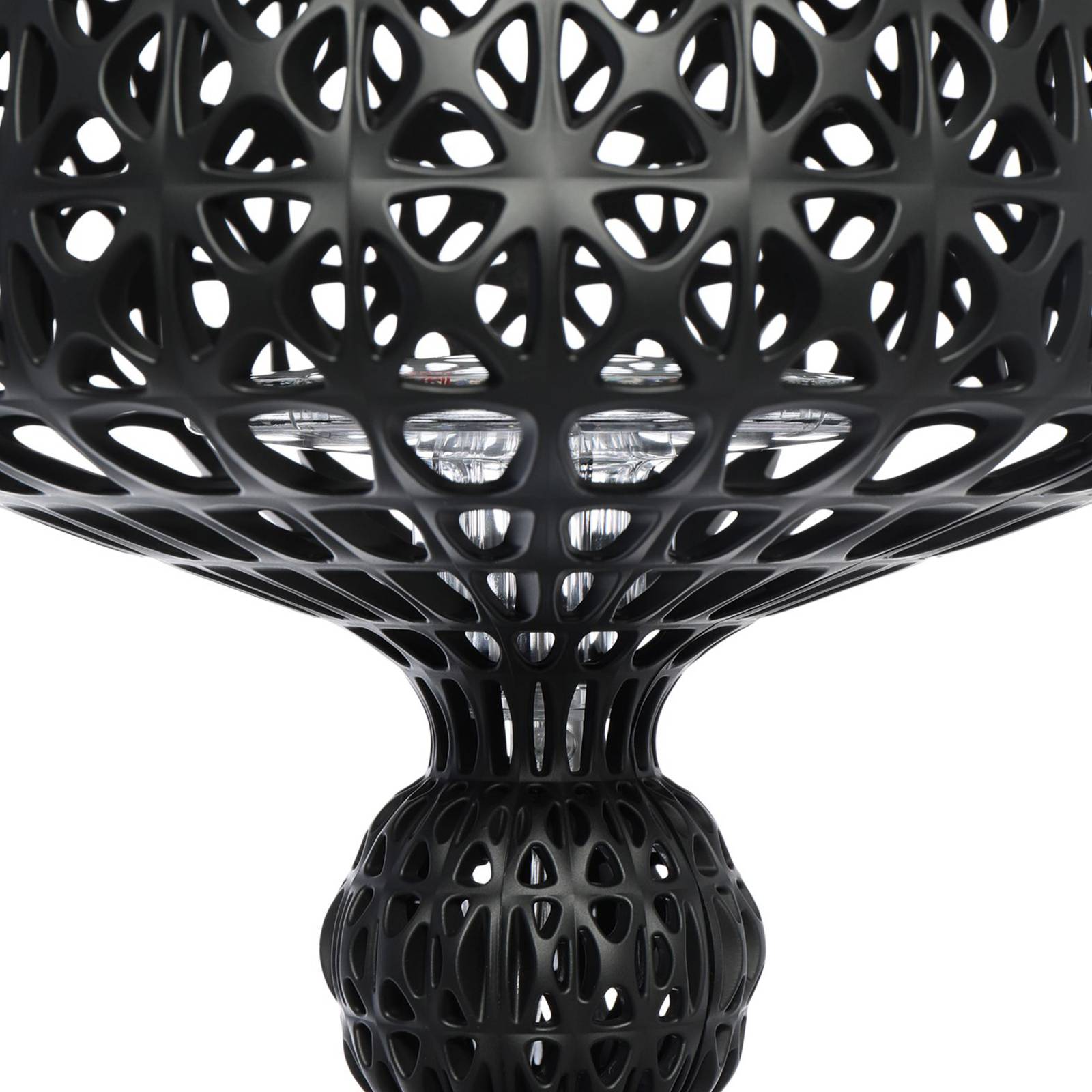 Kartell lampa stołowa LED Mini Kabuki, czarna, wysokość 70 cm