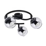 Samika 3 Round Stropna Lampa Black - Lindby