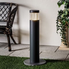 Lucande Lucius lampione a LED, 65 cm, antracite, metallo, IP54